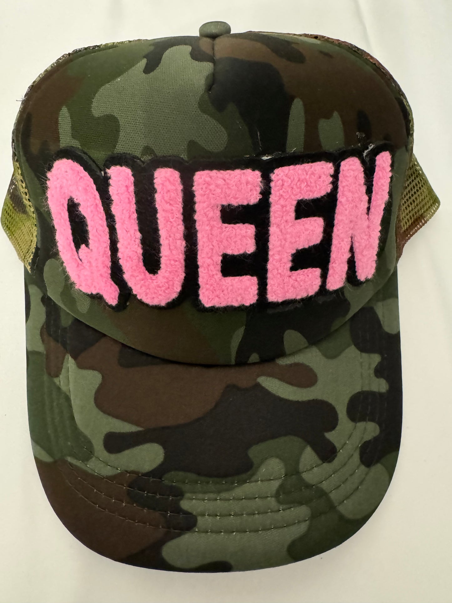 Queen Chenille Foam Trucker Hat